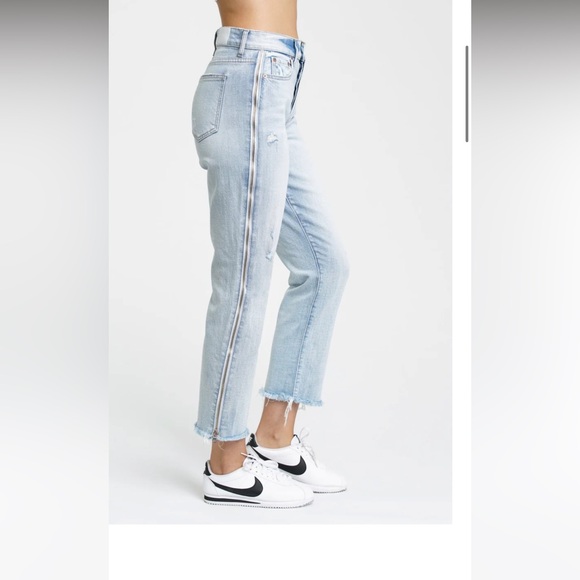 pistola Denim - PISTOLA Charlie Utopia Zip High Rise Straight Leg Jean size 26 EUC